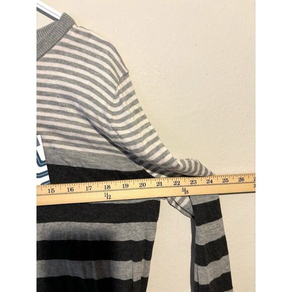 Market & Spruce Striped Sweater Black White Gray Size XXL New - Picture 5 of 6